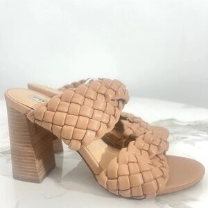 Steve Madden Twisted Tan Heeled Sandals